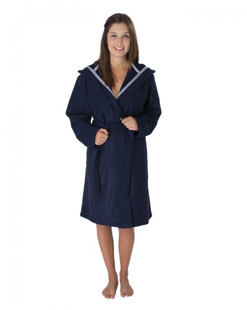 wewofashion Unisex Bademantel mit Kapuze 