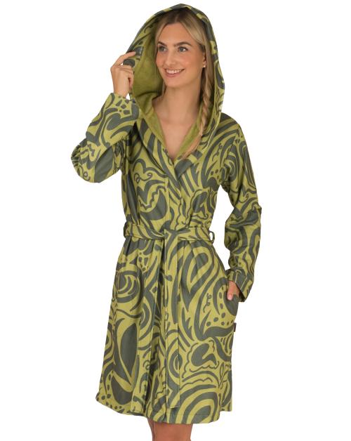 wewofashion Damen Badejacke mit Kapuze