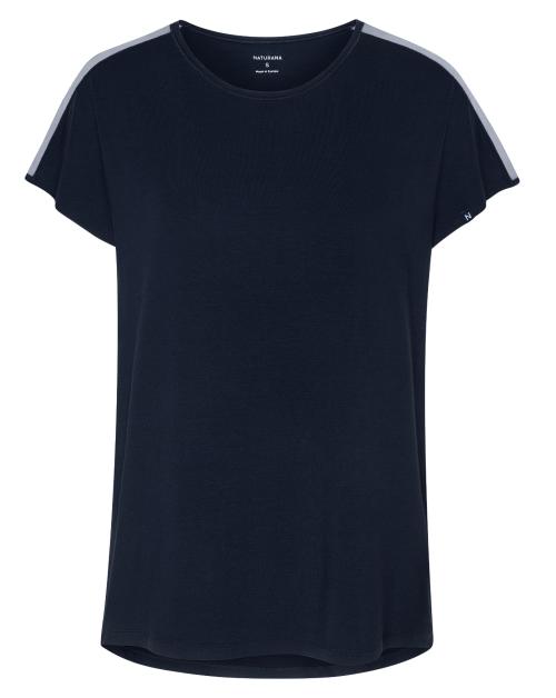 Naturana Loungewear T-shirt mit Mesheinsatz 
